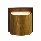 Lâmpada de parede moderna em latão e aço Ø11xh.11xsp.12 cm Bernadet Viadurini