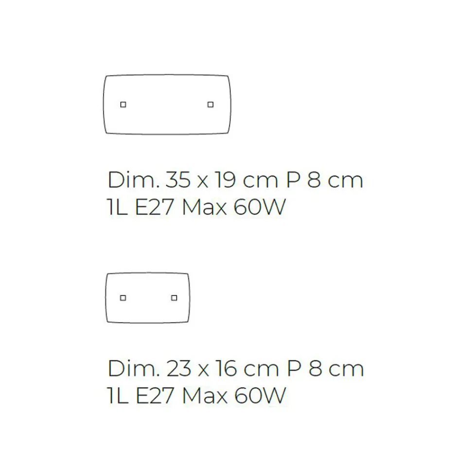 Candeeiro de parede artesanal em vidro veneziano fundido e decorado - Mary Viadurini