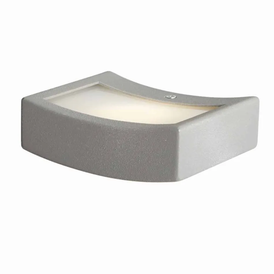 Luminária de parede design moderno em aço Ø13xh.3,5xsp.10 cm Osea Viadurini