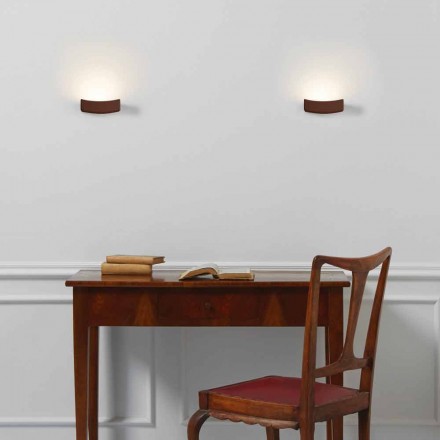 Luminária de parede design moderno em aço Ø13xh.3,5xsp.10 cm Osea Viadurini