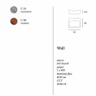 Luminária de parede design moderno em aço Ø13xh.3,5xsp.10 cm Osea Viadurini