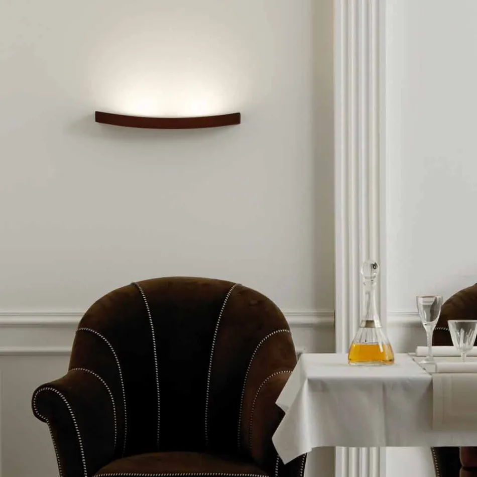 Luminária de parede design moderno em aço Ø50xh.3,5xsp.10 cm Eldora Viadurini