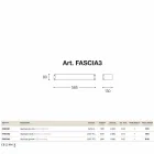 Lâmpada de parede Moda cobre e metacrilato branco Viadurini