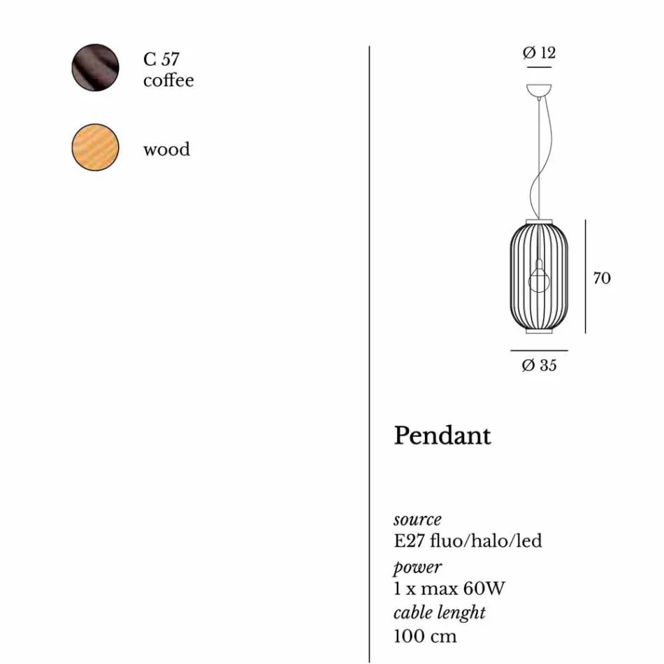 Lâmpada de parede em aço Ø35xh.70xL.catalog cm Bibiana Viadurini