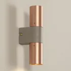 Candeeiro de parede em cerâmica e cobre feito à mão na Itália - Toscot Match Viadurini