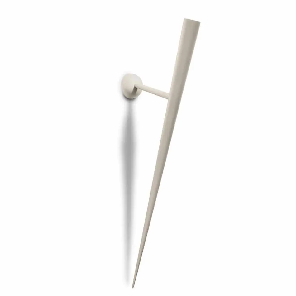 Candeeiro de parede em metal pintado com LED integrado Made in Italy - Throne Viadurini