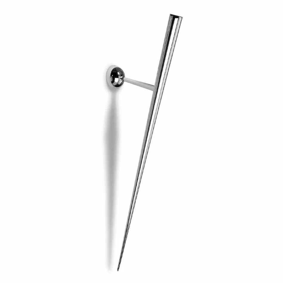 Candeeiro de parede em metal pintado com LED integrado Made in Italy - Throne Viadurini