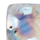 Candeeiro de parede de vidro de madrepérola fundido à mão em Veneza - Chrystal Viadurini