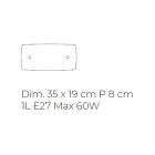 Candeeiro de parede de vidro de madrepérola fundido à mão em Veneza - Chrystal Viadurini