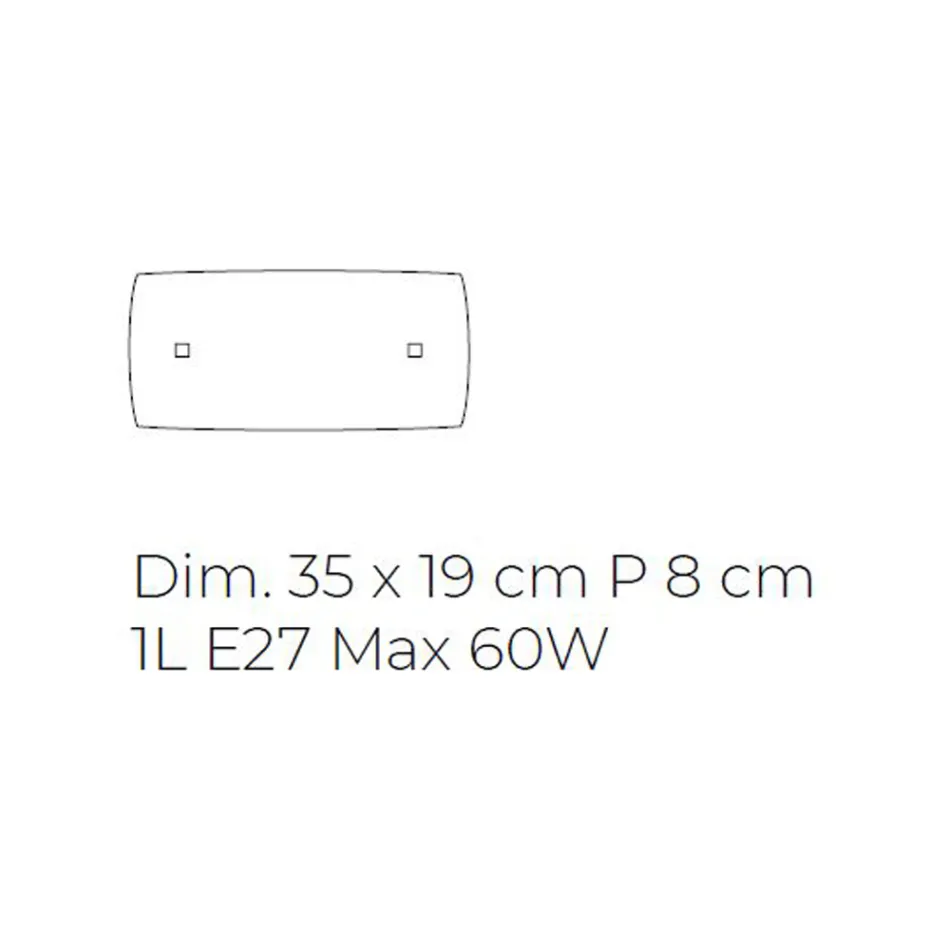 Candeeiro de parede de vidro de madrepérola fundido à mão em Veneza - Chrystal Viadurini