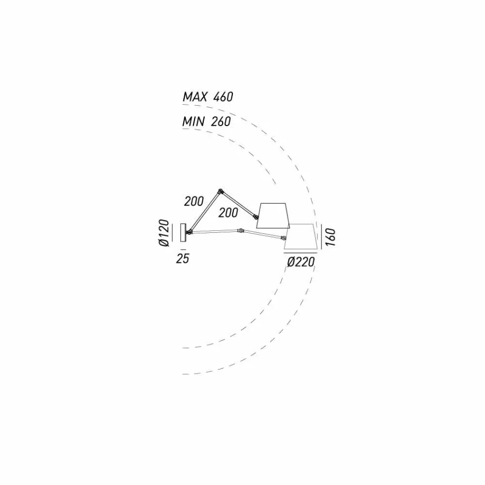 Lâmpada de parede ajustável Industrial Reporter Il Fanale Viadurini