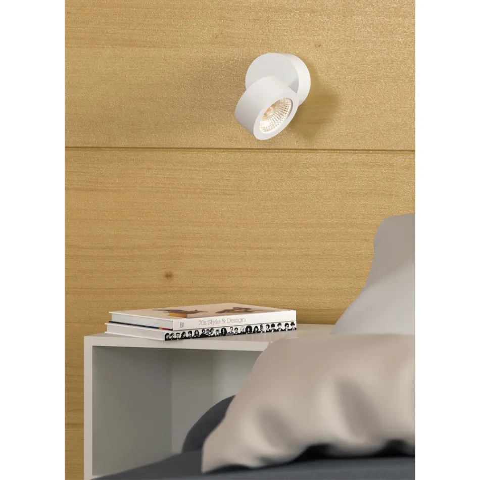 Candeeiro de parede LED 14W para interior em alumínio branco ou preto - China Viadurini