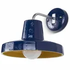 Lâmpada de parede moderna em majólica e latão da Toscana, Rossi Toscot Viadurini