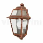 Lâmpada de parede para exterior clássico feito na Itália, alumínio Kristel Viadurini