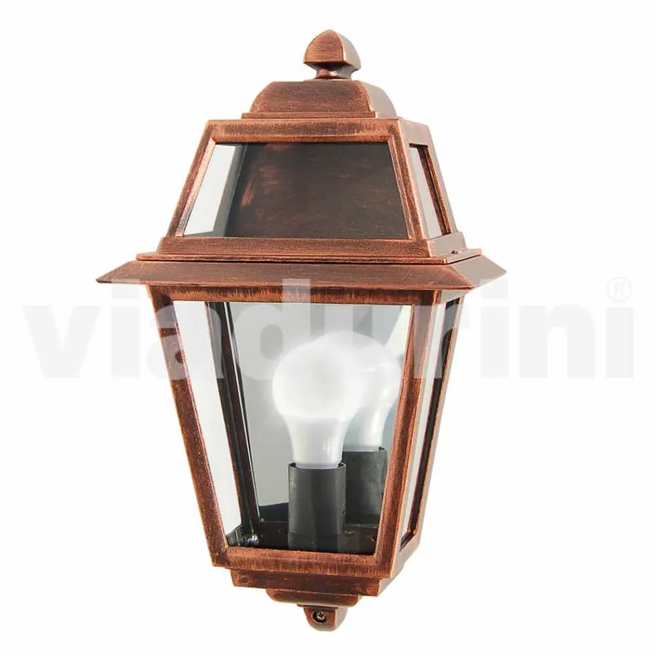 Lâmpada de parede para exterior clássico feito na Itália, alumínio Kristel Viadurini