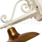 Candeeiro de parede exterior em alumínio e latão fabricado em Itália - Adela Viadurini