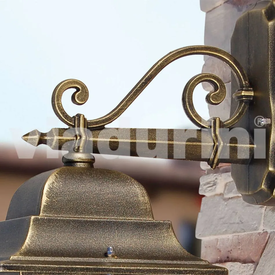 Candeeiro de parede exterior em alumínio fabricado na Itália, Aquilina Viadurini