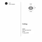 Candeeiro de teto moderno em aço pintado, Ø48xH 35 cm, Heila Viadurini