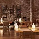 Candeeiro de mesa LED branco vela luminosa Design by Slide - Flame Viadurini