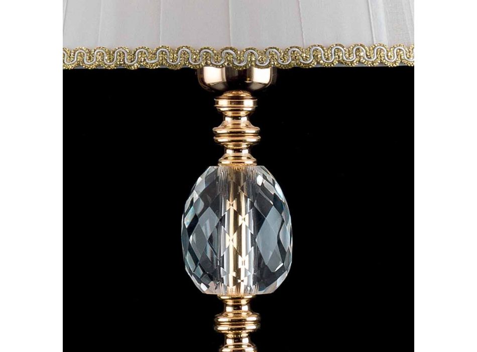 Candeeiro de mesa de vidro clássico em vidro e vidro Belle, made in Italy Viadurini