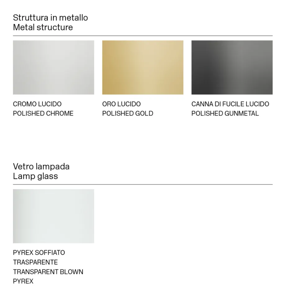 Abajur com Estrutura de Metal Brilhante Fabricado na Itália - Donatina Viadurini