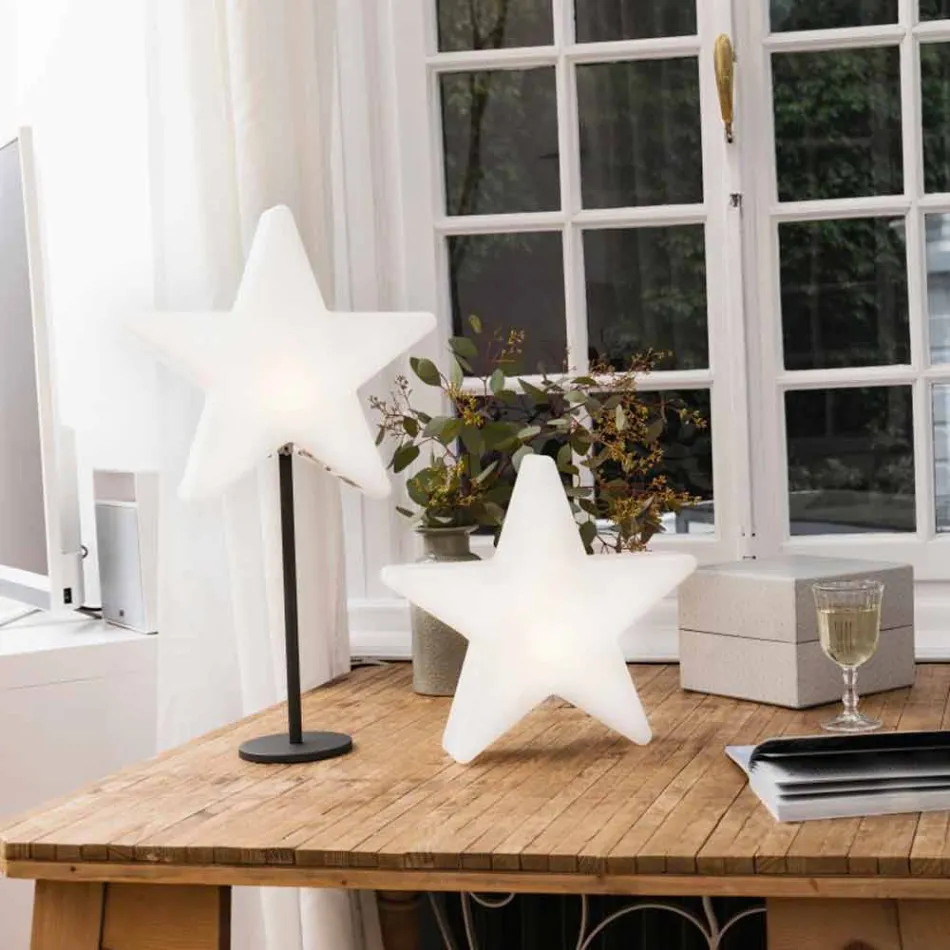 Candeeiro de mesa Star de design moderno com ou sem pedestal - Littlestar Viadurini