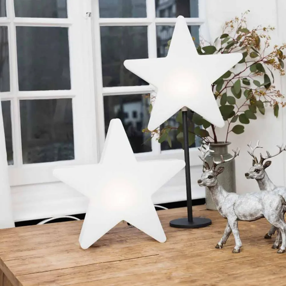 Candeeiro de mesa Star de design moderno com ou sem pedestal - Littlestar Viadurini