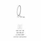 Candeeiro de mesa Design em Alumínio Preto e Latão Fabricado na Itália - Norma Viadurini