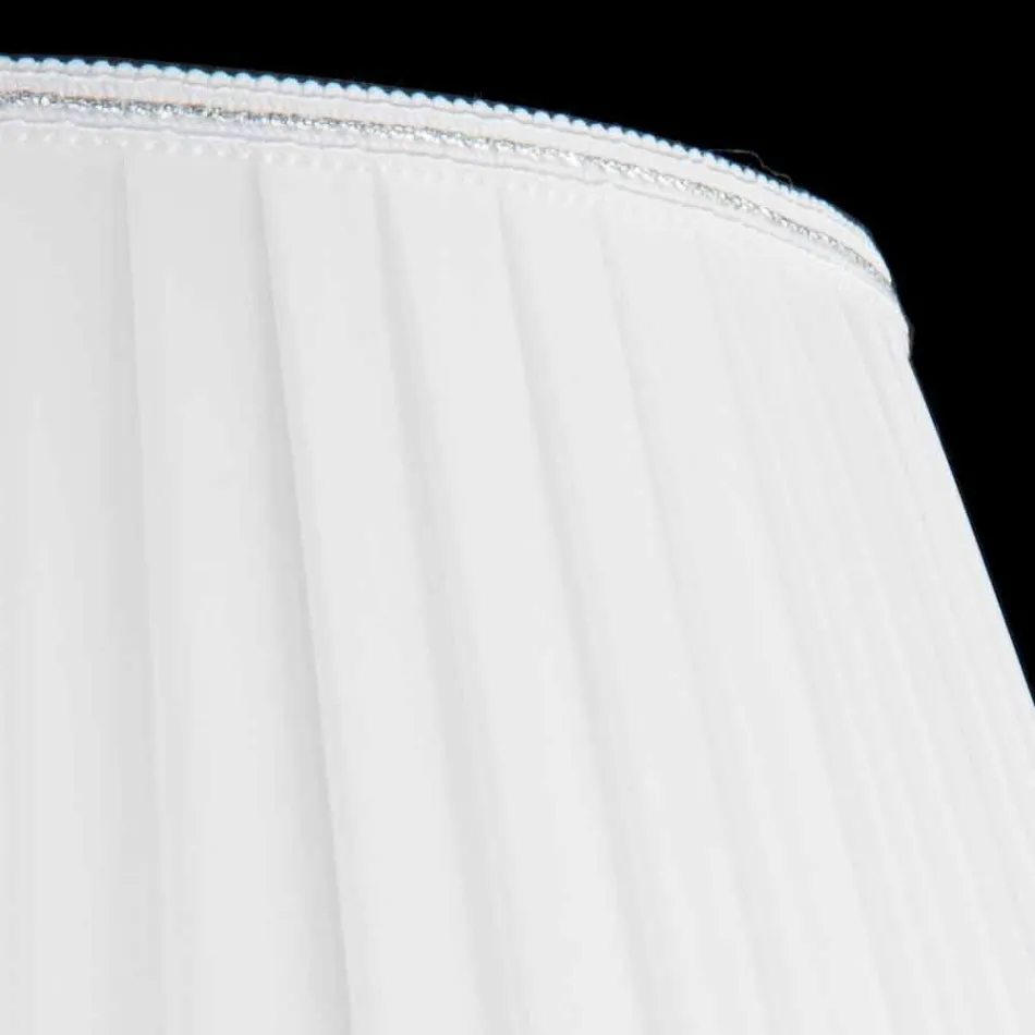 Candeeiro de mesa em vidro Ivy e cristal, fabricado em Itália Viadurini