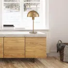 Candeeiro de Mesa em Aço Pintado em Diferentes Acabamentos - Giulia Viadurini