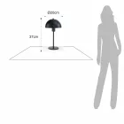 Candeeiro de Mesa em Aço Pintado em Diferentes Acabamentos - Giulia Viadurini