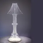 Luminária de mesa Aurel em acrílico, disponível em dois tamanhos, fabricada na Itália. Viadurini