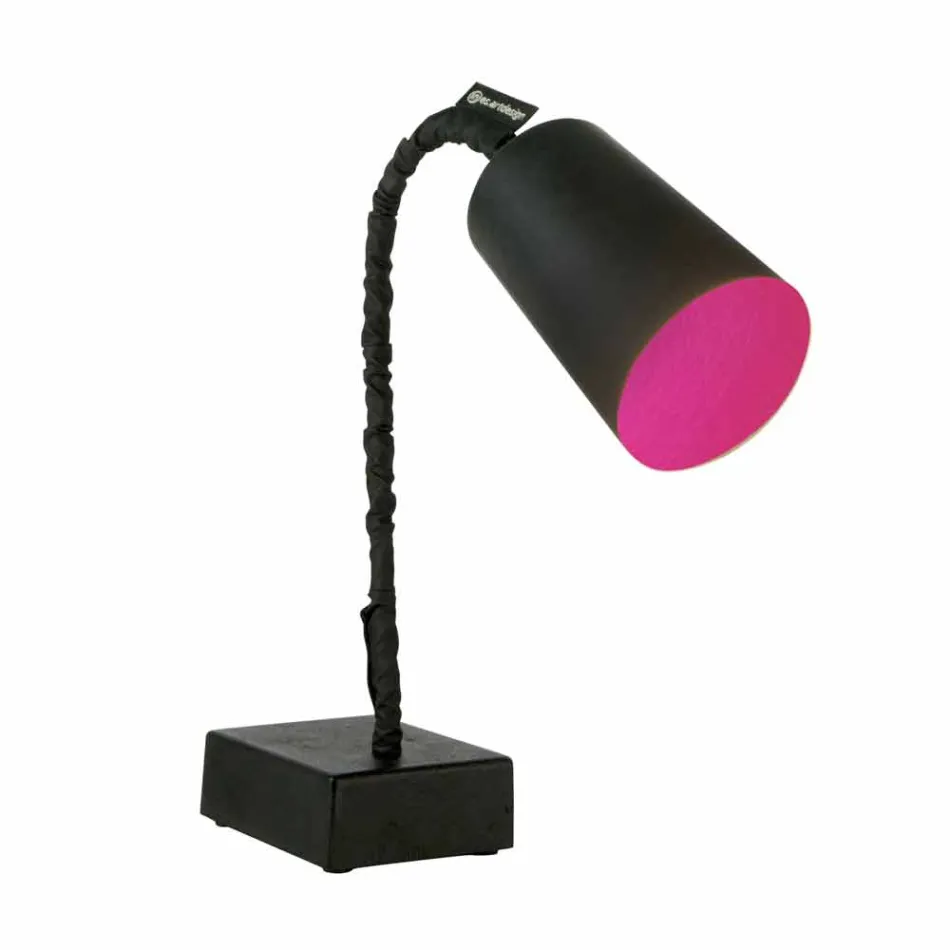 Candeeiro de mesa In-es.artdesign Pintura T2 quadro negro haste flexível Viadurini