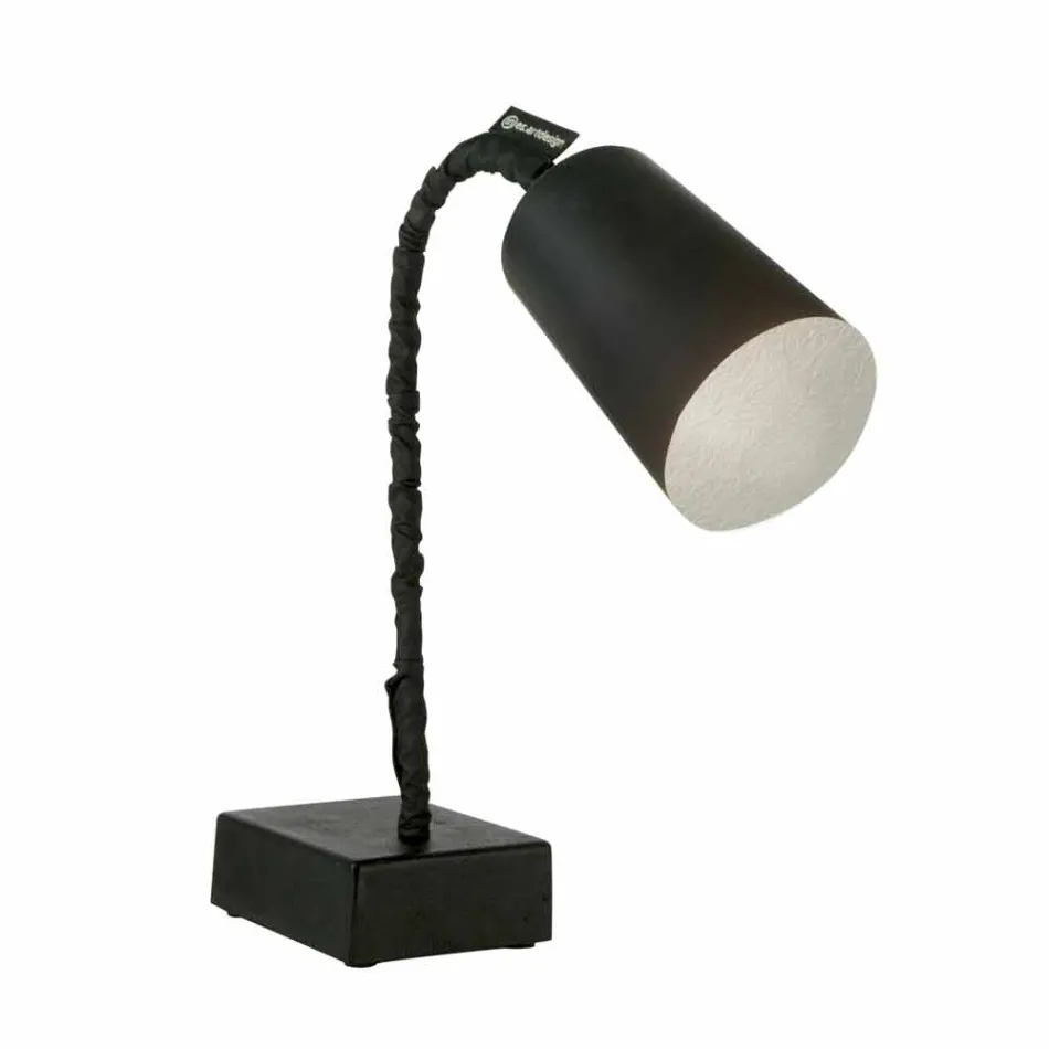 Candeeiro de mesa In-es.artdesign Pintura T2 quadro negro haste flexível Viadurini