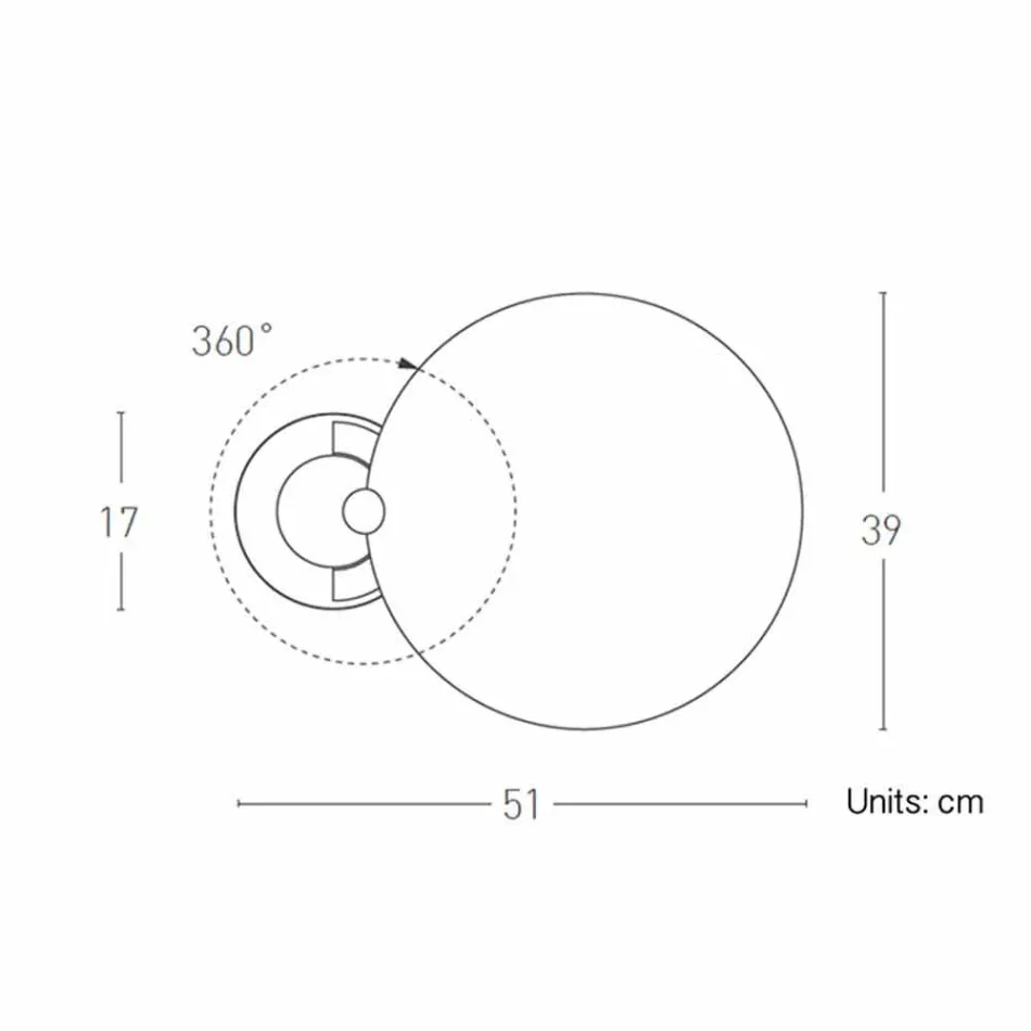 Abajur em Chrome ou Black Metal com LED Made in Italy - Orlando Viadurini