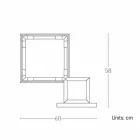 Abajur em Latão e Resina com Base em Mármore Made in Italy - Quizza Viadurini