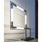 Abajur em Latão e Resina com Base em Mármore Made in Italy - Quizza Viadurini