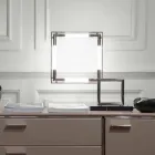 Abajur em Latão e Resina com Base em Mármore Made in Italy - Quizza Viadurini