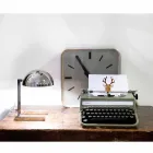 Candeeiro de mesa em latão com acabamento em ouro ou paládio Fabricado na Itália - Adana Viadurini