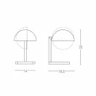 Candeeiro de mesa em latão com acabamento em ouro ou paládio Fabricado na Itália - Adana Viadurini