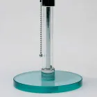 Candeeiro de mesa de vidro com abajur opala Made in Italy - Dacca Viadurini