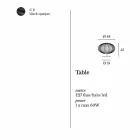 Candeeiro de mesa moderno em aço pintado, Ø48xH35 cm, Gabriella Viadurini