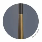 Candeeiro de mesa moderno em metal, madeira e organza feito na Itália - Boom Viadurini