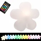 Mesa de flores ou abajur de design moderno em plástico branco - Fiorestar Viadurini