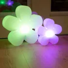 Mesa de flores ou abajur de design moderno em plástico branco - Fiorestar Viadurini