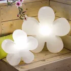 Mesa de flores ou abajur de design moderno em plástico branco - Fiorestar Viadurini