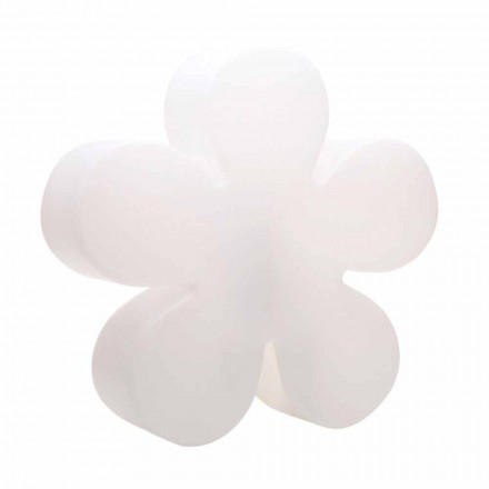 Mesa de flores ou abajur de design moderno em plástico branco - Fiorestar Viadurini