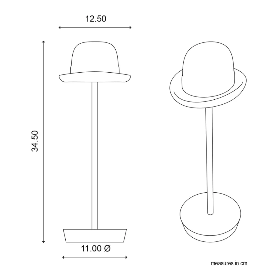 Luminária de mesa recarregável e inclinável da Magnet - Bombetta Viadurini