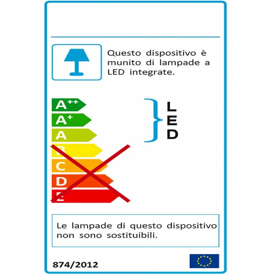 Candeeiro de mesa em forma, Ferla plexiglass LED light Viadurini