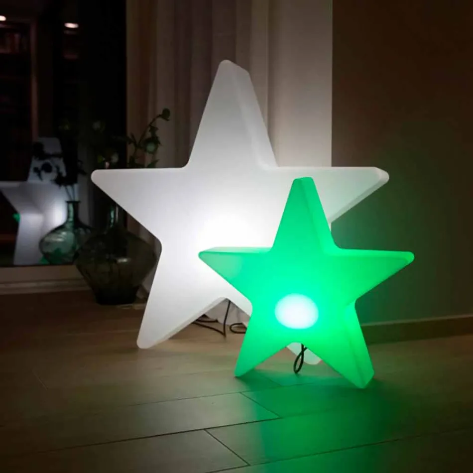 Abajur de polietileno solar ou LED Star Design - Ringostar Viadurini